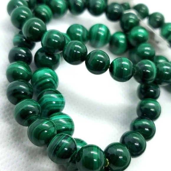 Malachite Crystal Gemstones Bracelet - Picture 1 of 14